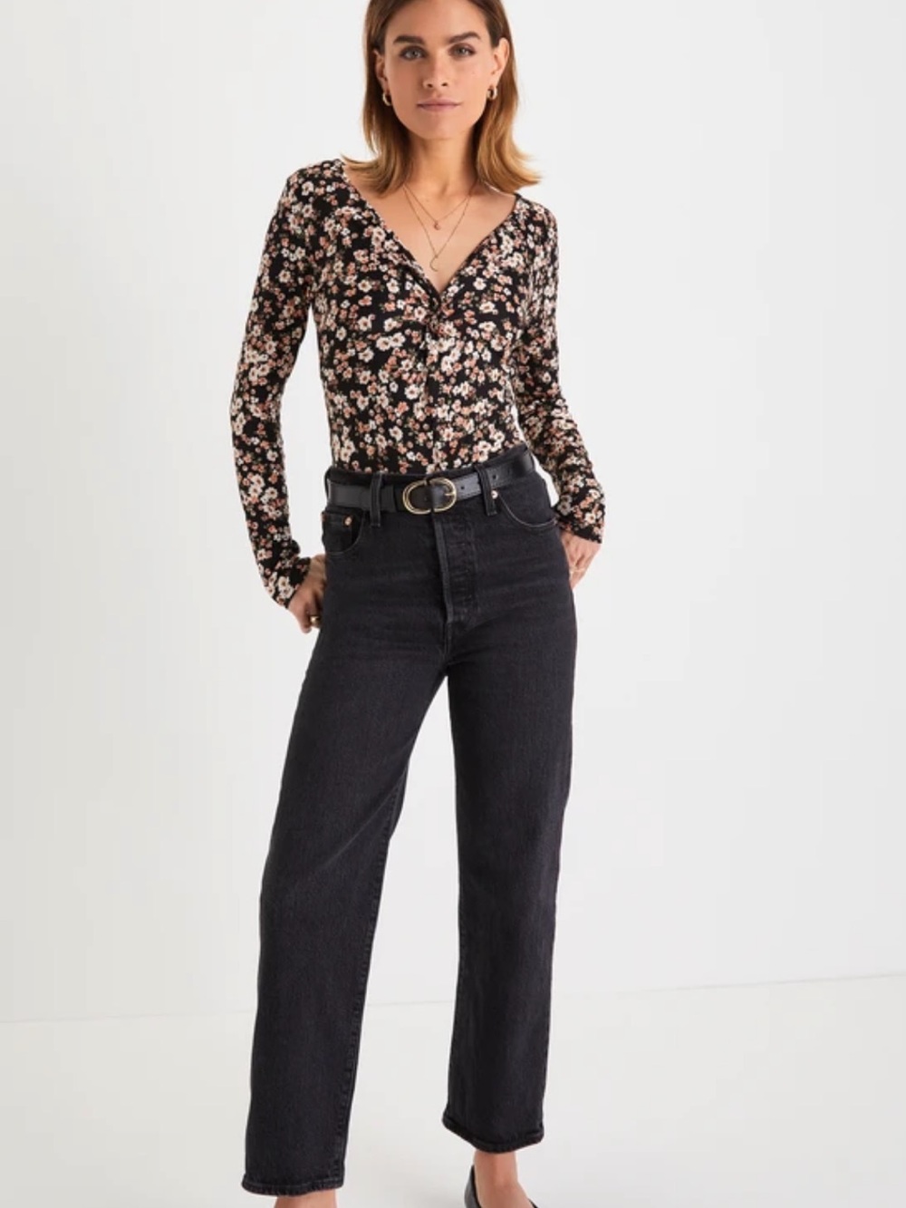 Lulus Floral Bodysuit
